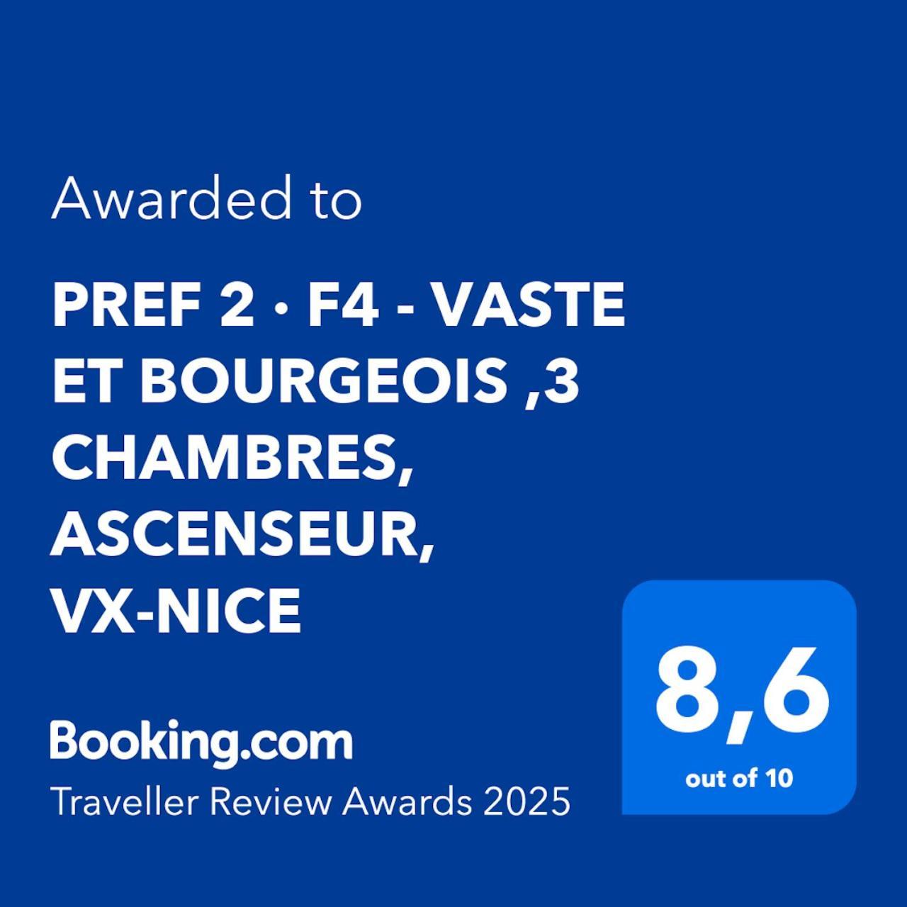 Pref 2 - F4 - Vaste Et Bourgeois ,3 Chambres, Ascenseur, Vx-Ницца Экстерьер фото